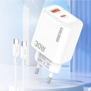 KAKUSIGA Private Model PD 30W QC 3.0 Fast Charger Adapter with Type c Cable